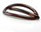 1Stk Libellenspange oval mit strass 7x3 cm in havanna - Made in Germany - WeLoveBeads
