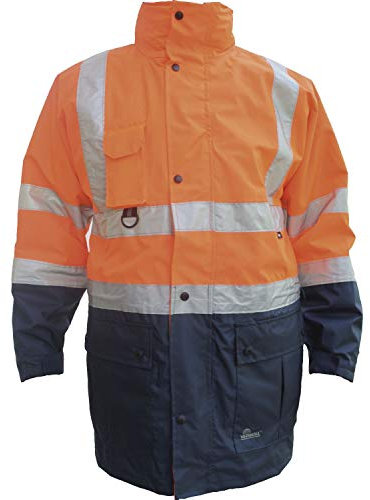Warnschutzjacke 133 EN471 Orange/Marine 5 in 1 Gr.54/56 (L)