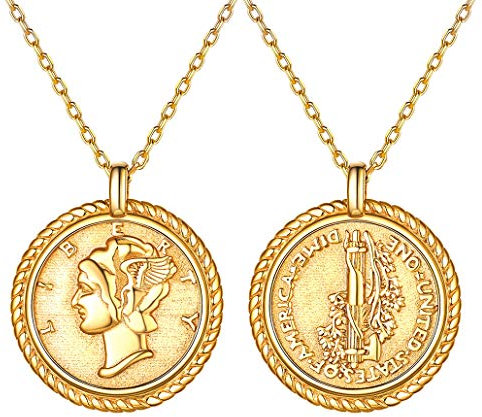 925 Sterling Silber Frei Richtig Anhänger Halskette Sterling 18K Vergoldet Jungfrau Maria Medaille Münze Anhänger Schmuck