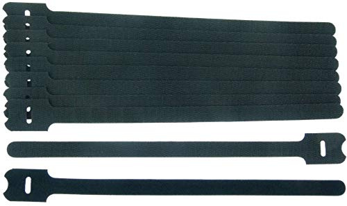 30 x Klettkabelbinder 300 x 28 mm schwarz Klett Kabelbinder Kabel Klettband - Wiederverschliessbar/Wiederverwendbar (30, 300 x 28 mm Schwarz)