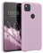 kwmobile Hülle kompatibel mit Google Pixel 4a Hülle - Silikon Handy Case - Handyhülle weiche Oberfläche - kabelloses Laden - Mauve