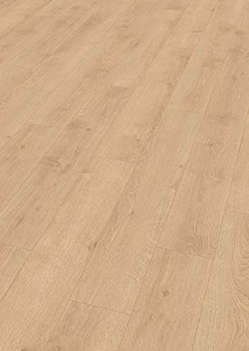 EGGER Redmond Eiche hell Home Laminatboden EHL167 (8mm, 1,995m²) | authentische Holzoptik | | Einfache Verlegung durch CLIC It System | Wasserresistent & feuchtraumgeeignet