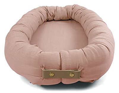 Filibabba® Babynestchen Babynest für Neugeborene und Kleinkinder | Größe: 85 x 50 cm | Super Weich | GOTS Baumwolle (Kapok Blush)