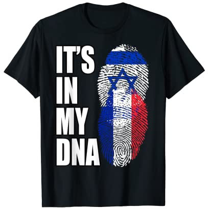 Drapeau de l'ADN de la France et de l'Israël T-Shirt