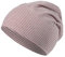 Sterntaler GOTS Beanie Ringel - Erstlingsmütze aus Singlejersey (Bio) gestreift - anschmiegsame Unisex Beanie Mütze variabel tragbar - Baby und Kinder Übergangsmütze, samtrosa, Größe 35