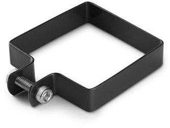 Easy Clôture Collier de fixation carré 60 x 60 mm pour portillon grillagé Noir