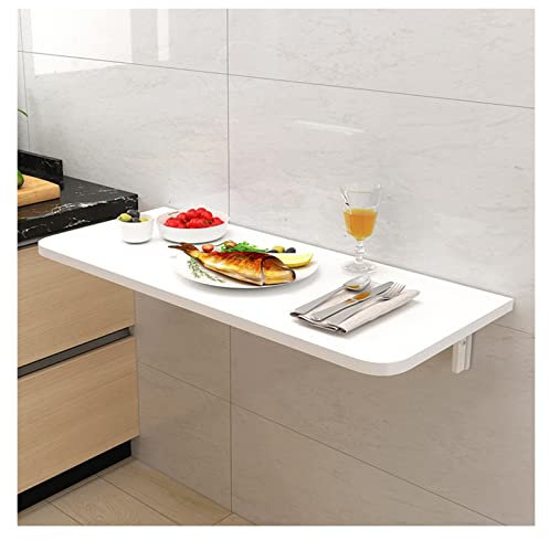 KFGDFD Tavolo Pieghevole A Muro Scrivania Salvaspazio Tavolo A Scomparsa per Giardini Esterni, Balconi, Tavoli da Pranzo Porta Supporto, 2 Colori, 18 Taglie