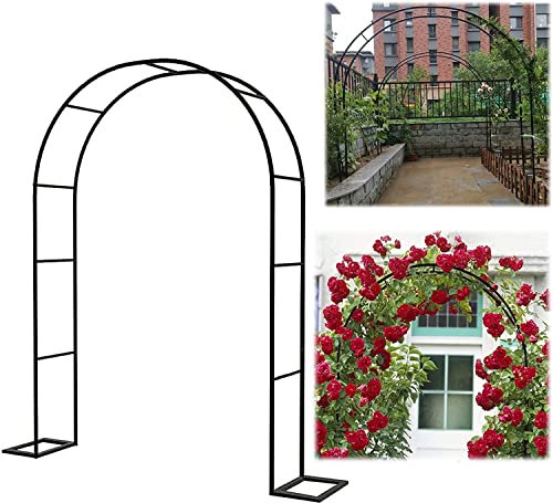 Rosenbogen Verzinkt Rost Rankhilfe Torbogen Rosen Gartenbogen Freistehend Hochzeit Rankbogen Metall Stabil Für Pergola Terrasse Hinterhof,W3.5mxH2.2m