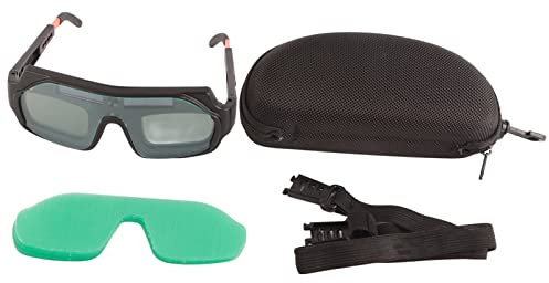 FTVOGUE Auto-Verdunkelungs-Schweißerbrille Schweißer-Schutz-Werkzeug Solar-Augenschutz-PC-Brille für Schweißer-Löten