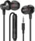 MAS Carney │ Auriculares intrauditivos con Cable WI7│Auriculares metálicos con micrófono y Control de Volumen Remoto para Smartphone, Tableta u Ordenador │ Negro