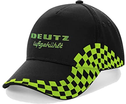 Bimaxx Deutz Luftgekühlt Grand Prix Oldtimer Kappe Herren Mütze mit gesticktem Traktor Motiv Klettverschluss Einheitsgröße