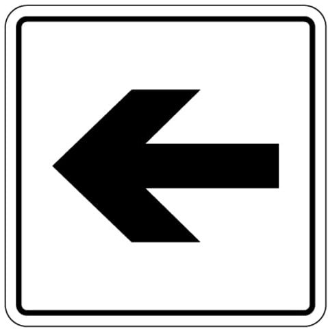 Aufkleber Hinweis Symbol „Richtungspfeil links/rechts“ Schild Folie selbstklebend | 5-30cm Made in Germany, Größen Name: 5x5cm