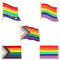 Regenbogen Anstecker Pin, Hillylolly 5 Stück Regenbogen Flagge Pin, Regenbogen Brosche, Gay Pride Pin, Lgbtq Anstecknadel, Buttons Anstecker Lgbt, für Schals, Kopftücher, Kleider, Rucksäcke