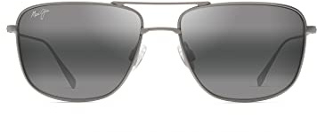 MAUI JIM MIKIOI grey mikioi matte titaniu Sunglasses Unisex Standard, Standard, Unica