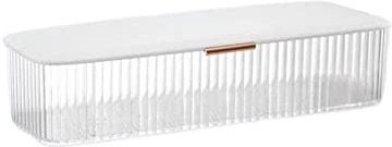 AITIME Storage Organizer for cosmetic contact lenses and daily disposable contacts, Clear Plastic Box for all brands daily lens (White)
