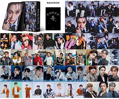 55 Stück Stray Kids Photocards 5-Star Stray Kids Neues Album Karten Stray Kids New Version S-Class Mini Merch Photo Cards Stray Kids Poster Lomo Cards Geschenk für Fans