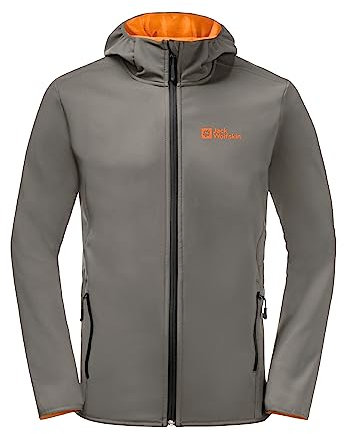 Jack Wolfskin Unisex Bornberg Hoody M Jacke, Smokey Grey, Small