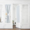 PONY DANCE Französischer Tür Vorhang Blickdicht Gardienen 2-Set B 60 x H 240 cm Scheibengardine Balkontür Thermovorhang mit Stangedurchzug Curtains, Grau-weiß