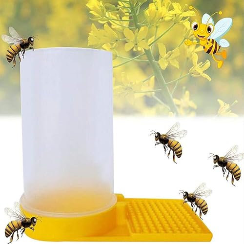 Bienentränke Bienen Wasser Feeder Bienen Futtergeräte Bienen Eingang Feeder Trinkstelle Bienenfütterung Bienenstock Fütterungsanlage Imker Zubehör Wasserspender Kunststoff (1 STK)