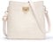 KALIDI FANCY FOREST Kleine Umhängetasche Damen, Leder Crossbody Bag Damen, Stylische Handtasche mit Verstellbarem Gurt,Beige