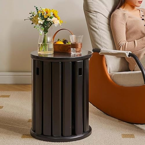 4-in-1 Esszimmerstühle, stapelbarer Hocker im 4er-Set, moderner Bauernhaus-Beistelltisch, einteiliger Doppelnutzungs-stapelbarer Hocker, platzsparend, abnehmbares Design, geeignet für Zuhause, Büro(Bl