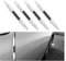 NIYATA 4 PCS Universal Car Edge Protectors, Anti-Collision Bumper Guards, Durable SUV, Truck & Pickup Door Trim (White)