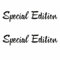 Special Edition Aufkleber 2 Stück 20 x 4 cm viele Farben Sticker für Motorrad Wohnmobil Auto und alle glatten Flächen