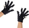 GMBYLBY 1 Paar schöne Lolitas Schaf-Handschuhe, weiche Baumwolle, warm, winddicht, Handschuhe für den Außenbereich, Schwarz , M