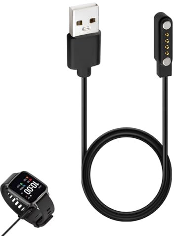 Caricatore Smartwatch Universale, 4 Pin 7.62mm Caricabatterie Smartwatch, Smart Watch Caricatore Magnetico, Cavo ricarica smartwatch, Ricarica Veloce Sicura, Accessori per Orologi Intelligenti