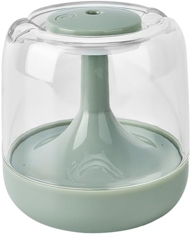 Humidifiers, 650ML Humidifier for Bedroom with Colorful Night Light, Quiet Humidifiers for Home and Plants, USB Desktop Humidifier Waterless Auto Shut-Off for Home Baby Bedroom Office Travel (Green)