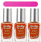 3 Pack Bundle - Barry M Gelly Nail Paint (3x 10ml) Spicy Mango Shade. A Hadco Bundle with a Hadco Emery Board Included. (Spicy Mango, One Size)