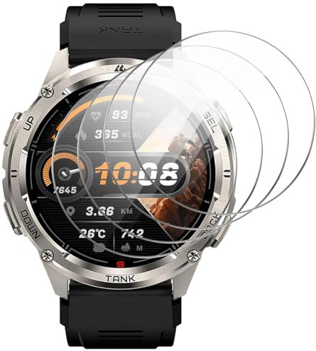 GIOPUEY Protection Écran pour KOSPET Tank T3 Ultra 2, [4 Packs] Verre trempé Film Protection en écran Protecteur [Anti-Rayures] [Anti-Bulle] Ultra-Mince Film - Transparent