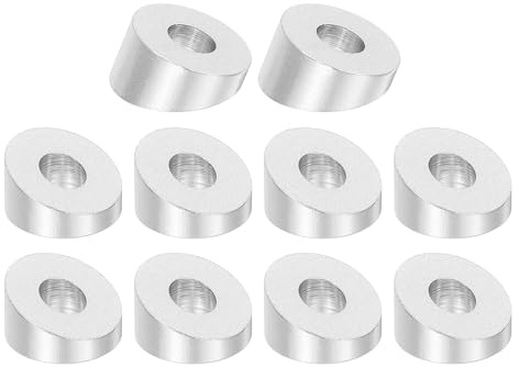 QUARKZMAN Lot de 30 rondelles biseautées d'angle 1/4 pouce 20 degrés argent | en acier inoxydable T316, pour câbles rampes escaliers poteaux en bois et métal