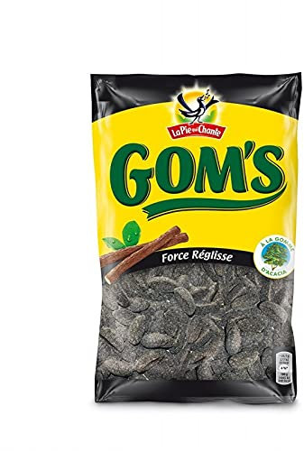 Découvrez le plaisir intense de la réglisse avec Gom'S, bonbons gourmands 265 g à savourer- Lot De 4