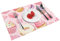 Set di 4 tovagliette all'americana con cupcake, ciambelle, muffin, zucchero, resistenti all'olio, resistenti al calore, adatte per cucine domestiche, hotel e decorazioni per banchetti