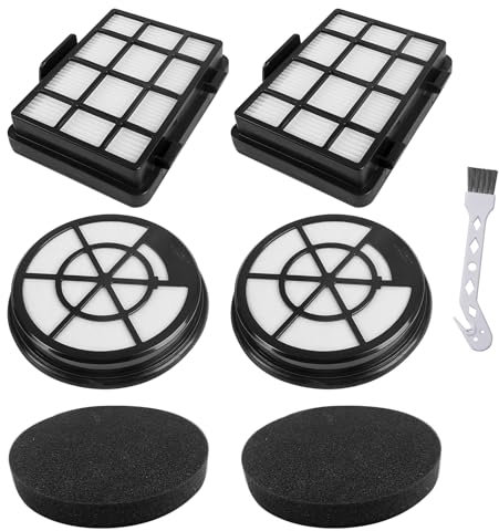 Set di 2 filtri HEPA di ricambio per Bosch BZ152EF Serie 2, 2 HEPA + 2 filtri di scarico per aspirapolvere Bosch BGC05A220A, BGC05A320, BGC05A322, BGC05AAA1