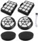 Set di 2 filtri HEPA di ricambio per Bosch BZ152EF Serie 2, 2 HEPA + 2 filtri di scarico per aspirapolvere Bosch BGC05A220A, BGC05A320, BGC05A322, BGC05AAA1