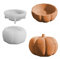 Stampo in silicone a forma di zucca, portacandele, in silicone, per candele, zucca con coperchio, in silicone, per portacandele a forma di zucca (A)