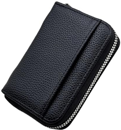 Cerniera Portamonete Donna Piccoli con Cerniere, Porta Carte Credito Portafoglio Donne Uomo, Pochette Piccolo, Nero