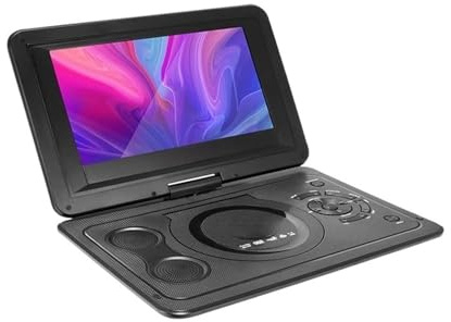 MKHQST Lecteur DVD Portable 13,9 Pouces TV HD Radio FM SD écran LCD sans Fil - DVD Portable