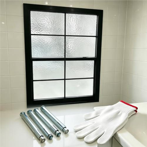 Ventana de aluminio giratoria, doble vidrio templado, ventana deslizante para el hogar, montaje plano, resistente a la intemperie, ventilación moderna para dormitorio y cocina(WxH),12x18)