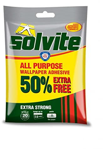 Solvite All Purpose Wallpaper Adhesive 5 Roll + 50% Extra Free