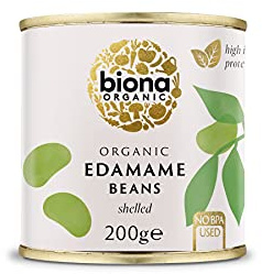 Biona Organic Edamame Beans 200g, Pack of 12 | 100% Organic Edamame Beans, High in Plant Protein and Fibre, Ready to Eat, Vegan