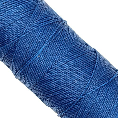 LINHASITA, Garnspule, gewachst, 100 g / 170 Meter, Dicke: 1 mm, Polyester, Makramee-Garn, 30 Farben 170 metros / 100 gr blau