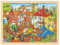 Puzzle aus Holz Einlegepuzzle Baustelle goki 96 Teile Holzpuzzle mit Palandi® Sticker