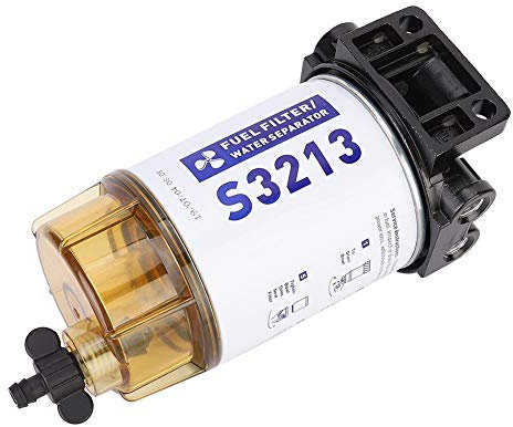 Suuonee Öl-Wasserabscheider, Boot Marine Außenborder-Wasserabscheider-System mit Kraftstofffilter OE: 35-60494-1