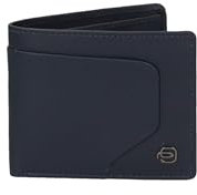 PIQUADRO Modus Special Aktentasche mit 2 schmalen und erweiterbaren Griffen aus Leder, blau, Taglia Unica, Herren-Geldbörse mit abnehmbarem Ausweisfach und RFID-Schutz (blau)