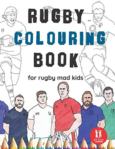 Rugby Colouring Book: Great Gift for Boys & Girls, Ages 4-12 (Colouring Books, Band 1)