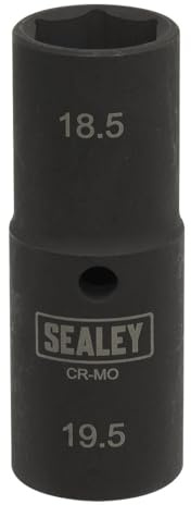 Sealey SX1819 80mm 1/2Sq Drive 18.5/19.5mm Double Ended Deep Impact Socket