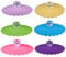 CaLeQi Silicone Cup Lids - Round Diamond Mug Covers, Reusable Anti-dust, 6 Set (Random Color)